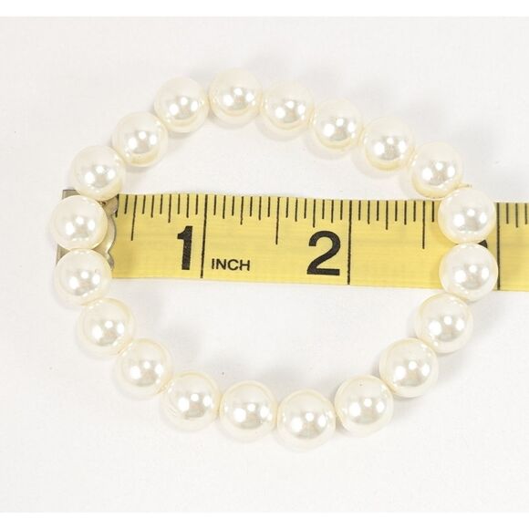 Pearl Rhinestone Bangle - Picture 6 of 7